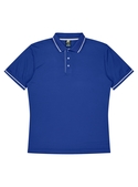 Cottesloe Polo Shirt - Men - Polyester, New mesh knit - Royal/White
