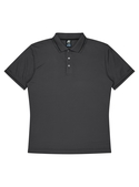 Cottesloe Polo Shirt - Men - Polyester, New mesh knit - Slate/Black