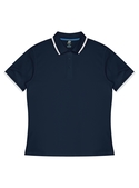 Portsea Polo Shirt - Men - Poly/Cotton (Cotton back fabric) - Navy/White