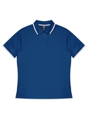 Portsea Polo Shirt - Men - Poly/Cotton (Cotton back fabric) - Royal/White