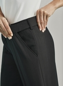 Mid Rise Adjust Waist Pant - Wool Stretch 