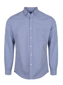 Westgarth Gingham Long Sleeve Slim Fit Shirt - Men - Navy