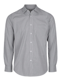 Westgarth Gingham Long Sleeve Shirt - Men - Black