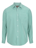 Westgarth Gingham Long Sleeve Shirt - Men - Emerald