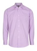 Westgarth Gingham Long Sleeve Shirt - Men - Lilac