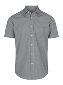 Westgarth Gingham Short Sleeve Shirt - Men - Black