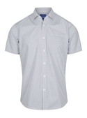 Westgarth Gingham Short Sleeve Shirt - Men - Grey