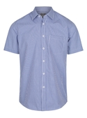 Westgarth Gingham Short Sleeve Shirt - Men - Navy