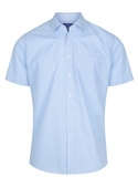 Westgarth Gingham Short Sleeve Shirt - Men - Sky