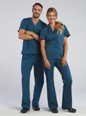 Red Panda V-Neck Scrub Top - Unisex