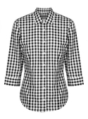 Degraves Royal Oxford 3/4 Sleeve Shirt - Women - Black