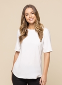 Taylor Short Sleeve Luxe Twill Top