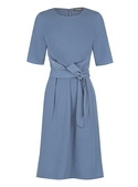 Mason Short Sleeve Luxe Twill Dress - Denim