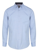 Bradford Fine Oxford Long Sleeve Shirt - Men - Blue