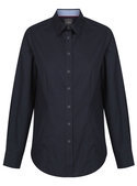 Bradford Fine Oxford Long Sleeve Shirt - Women - Navy