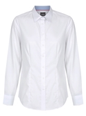 Bradford Fine Oxford Long Sleeve Shirt - Women - White
