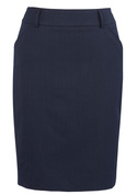 Multi Pleat Skirt - Cool Stretch - BIZ Corporates - Navy