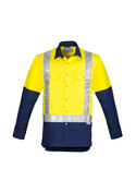 Industrial Long Sleeve Shirt - Shoulder Taped - Men - Yellow/Navy