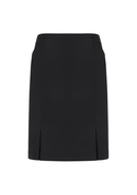 Siena Front Pleat Straight Skirt - Women - Slate