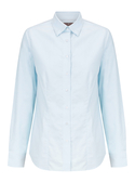 Ashton Cotton Oxford Shirt - Women - Blue
