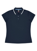 Portsea Polo Shirt - Women - Poly/Cotton (Cotton back fabric) - Navy/White