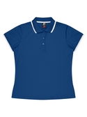 Portsea Polo Shirt - Women - Poly/Cotton (Cotton back fabric) - Royal/White