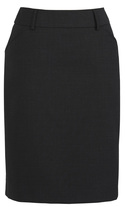 Multi Pleat Skirt - Wool Stretch - Black