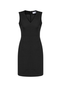 Sleeveless V Neck Dress - Cool Stretch - Women - Black