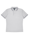 Cottesloe Polo Shirt - Youth - Polyester, New mesh knit - White/Navy
