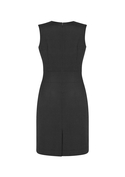 Sleeveless V Neck Dress - Comfort Wool Stretch - Women