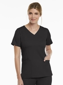 Matrix Double V-Neck Scrub Top - Women - Black
