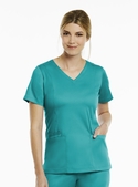 Matrix Double V-Neck Scrub Top - Women - Teal