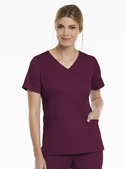 Matrix Double V-Neck Scrub Top - Women - Wine