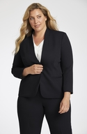 Collarless Jacket with Removable Tie