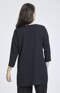 Loose Fit V Neck Tunic