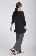 Loose Fit V Neck Tunic