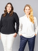 Quinn Long Sleeve Half Placket Luxe Twill Soft Shirt