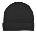 100% Wool Beanie - Black