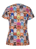 Printed Scrub Tops - Women