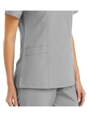 Momentum Mock Wrap Neck Scrub Top - Women