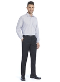 Dark Grey/White Grid Check Tailored Shirt - Men