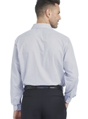 Dark Grey/White Grid Check Tailored Shirt - Men