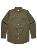 Denim Wash Shirt - Men - Army