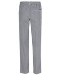 Chef Drawstring Pants - Black, White, or Mini check - Rear View