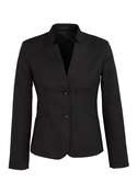 Short Jacket with Reverse Lapel - Cool Stretch BIZ Corporates - Black