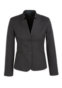 Short Jacket with Reverse Lapel - Cool Stretch BIZ Corporates - Charcoal
