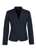 Short Jacket with Reverse Lapel - Cool Stretch BIZ Corporates - Navy