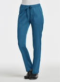 Matrix Full Waist Cargo Scrub Pant - Women - Caribbean Blue