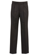 Single Pleat Trousers - Polyester/Bamboo Cool Stretch - Men - Charcoal
