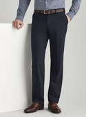 Plain Front Pants - Wool Stretch - Men